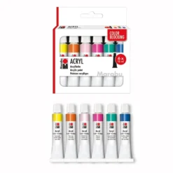 Marabu Acrylic Akrylmaling – Sett 6x12ml – Color Blocking