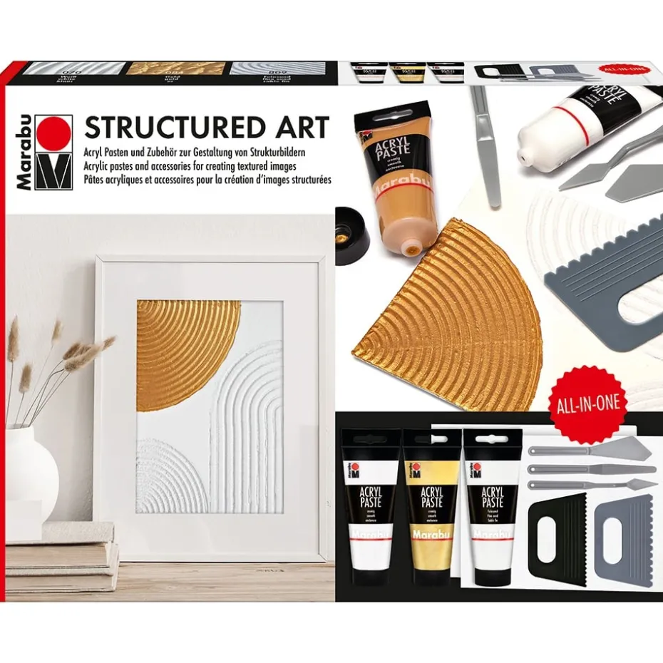 Marabu Acrylic Sett – Structured Art