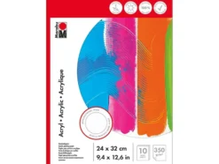 Marabu Acryl Maleblokk 350g/m – 24x32cm – 10ark