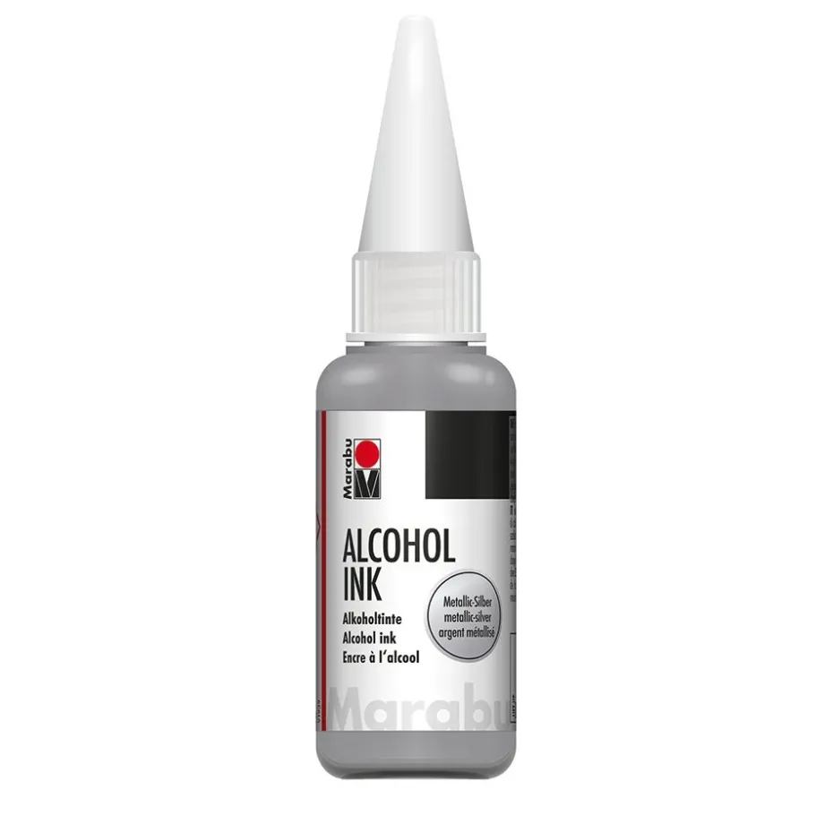 Marabu Alcohol Ink 20ml – 782 Metallic-silver