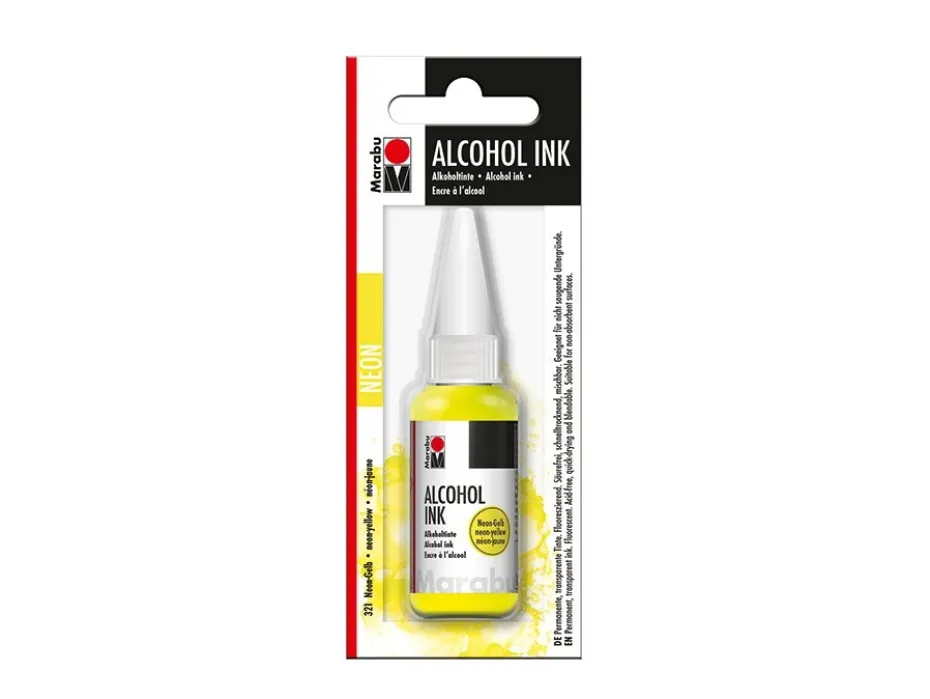 Marabu Alcohol Ink 20ml – 321 Neon Yellow