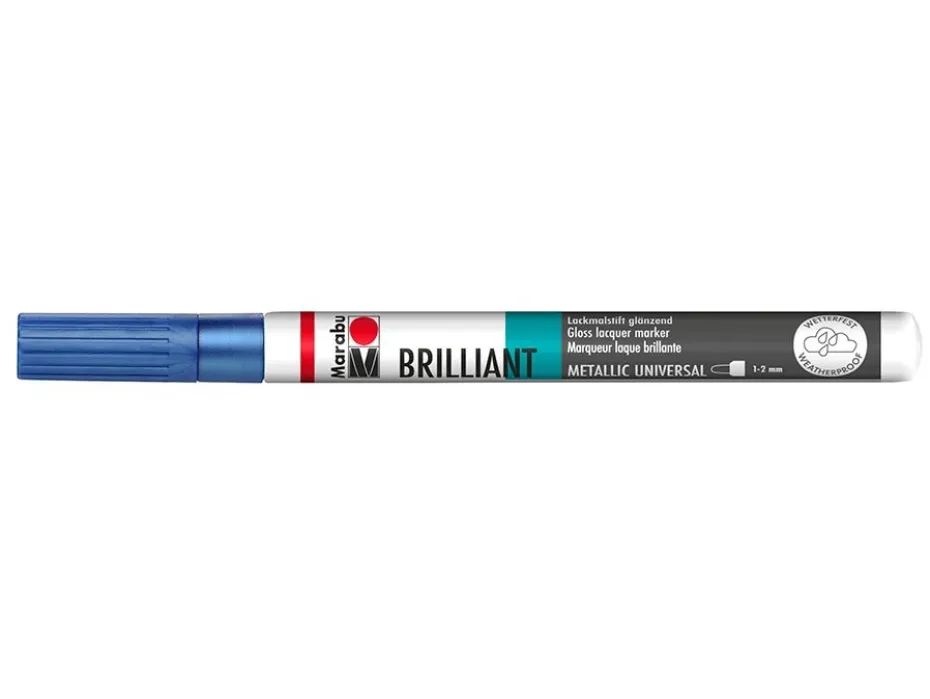 Marabu Brilliant Painter 1-2mm 752 Metallic blå