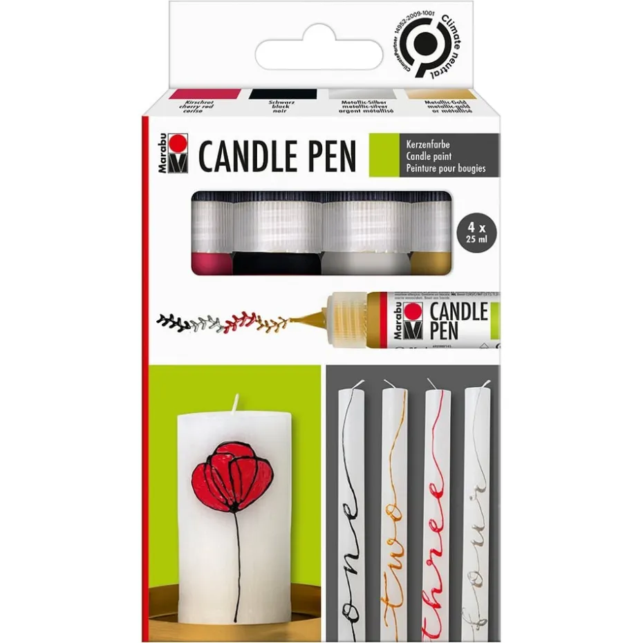 Marabu Candle Pen Sett – 4x25ml