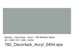 Marabu Decorlack Hobbymaling 50ml – 782 Metallic sølv