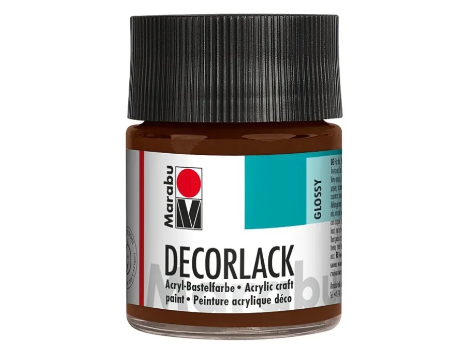Marabu Decorlack Hobbymaling 50ml – 040 Mellombrun