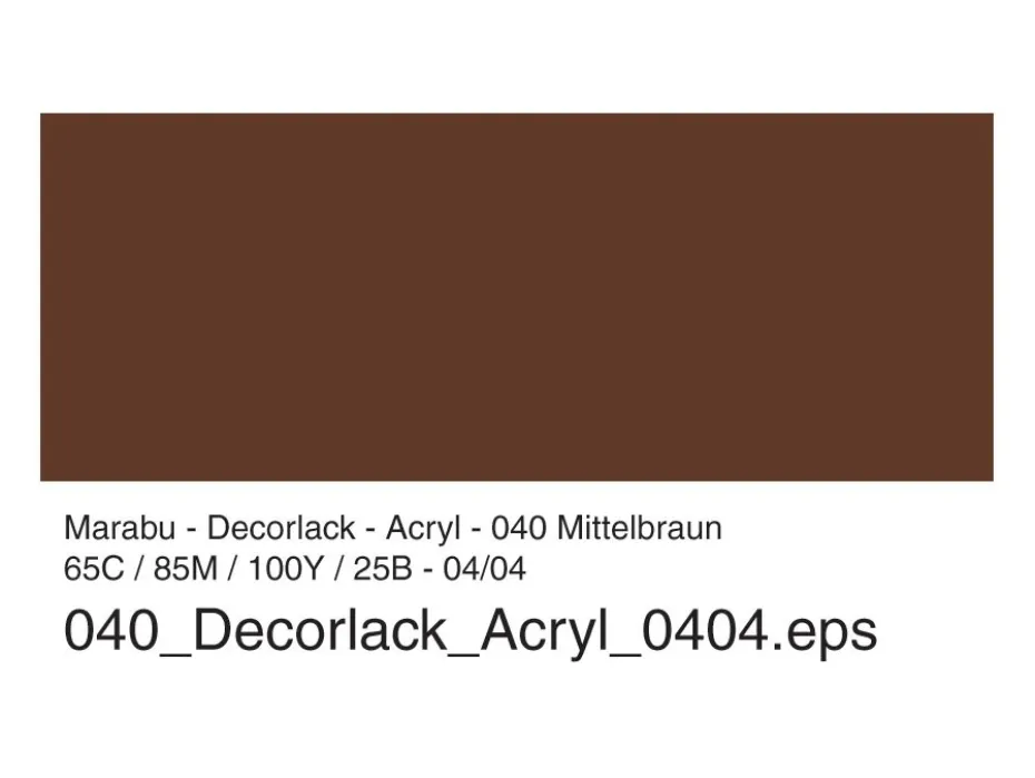 Marabu Decorlack Hobbymaling 50ml – 040 Mellombrun