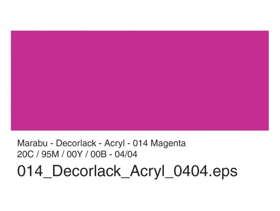 Marabu Decorlack Hobbymaling 50ml – 014 Magenta