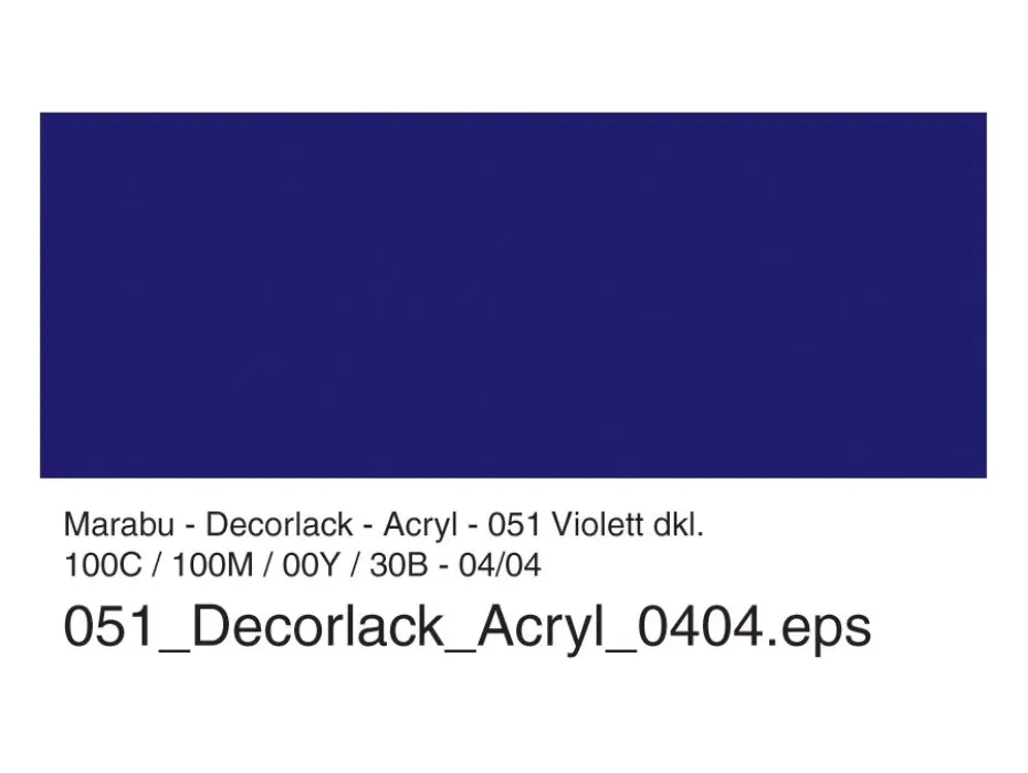 Marabu Decorlack Hobbymaling 50ml – 051 Mørk fiolett