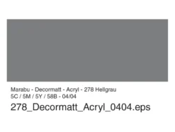 Marabu Decormatt Hobbymaling 50ml – 278 Lys grå
