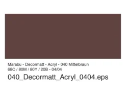 Marabu Decormatt Hobbymaling 50ml – 040 Mellombrun