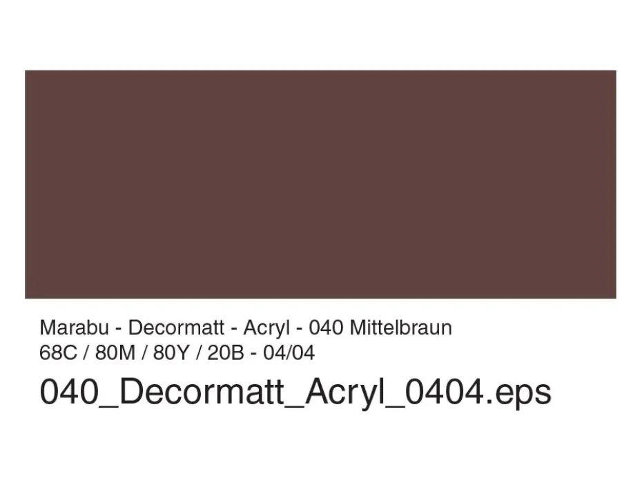 Marabu Decormatt Hobbymaling 50ml – 040 Mellombrun