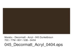 Marabu Decormatt Hobbymaling 50ml – 045 Mørk brun