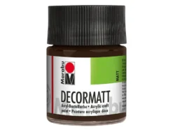 Marabu Decormatt Hobbymaling 50ml – 045 Mørk brun