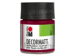 Marabu Decormatt Hobbymaling 50ml – 034 Bordeaux rød