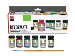 Marabu Decormatt Hobbymaling Starter Set – 6x15ml