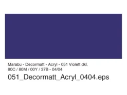 Marabu Decormatt Hobbymaling 50ml – 051 Mørk fiolett