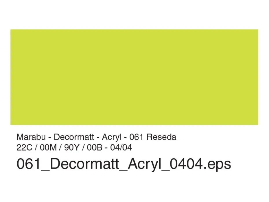 Marabu Decormatt Hobbymaling 50ml – 061 Reseda grønn