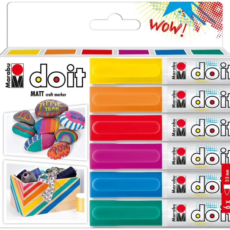 Marabu DO IT Hobbytusj Sett – 6stk