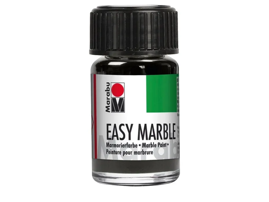 Marabu Easy Marble Marmoreringsfarge 15ml – 082 Sølv