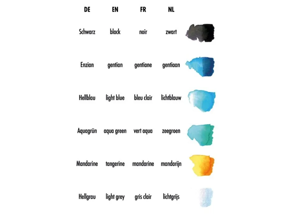 Marabu Graphix Aqua Pen – Metropolitan – 6stk
