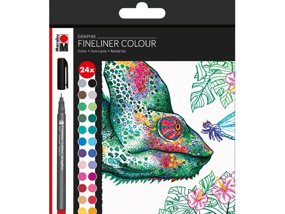 Marabu Graphix Fineliner – Hypnotize – 24stk