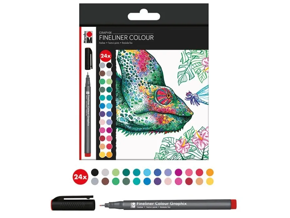 Marabu Graphix Fineliner – Hypnotize – 24stk