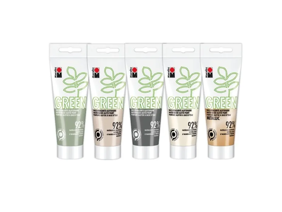 Marabu Green Alkydmaling Sett 5x100ml – Boho