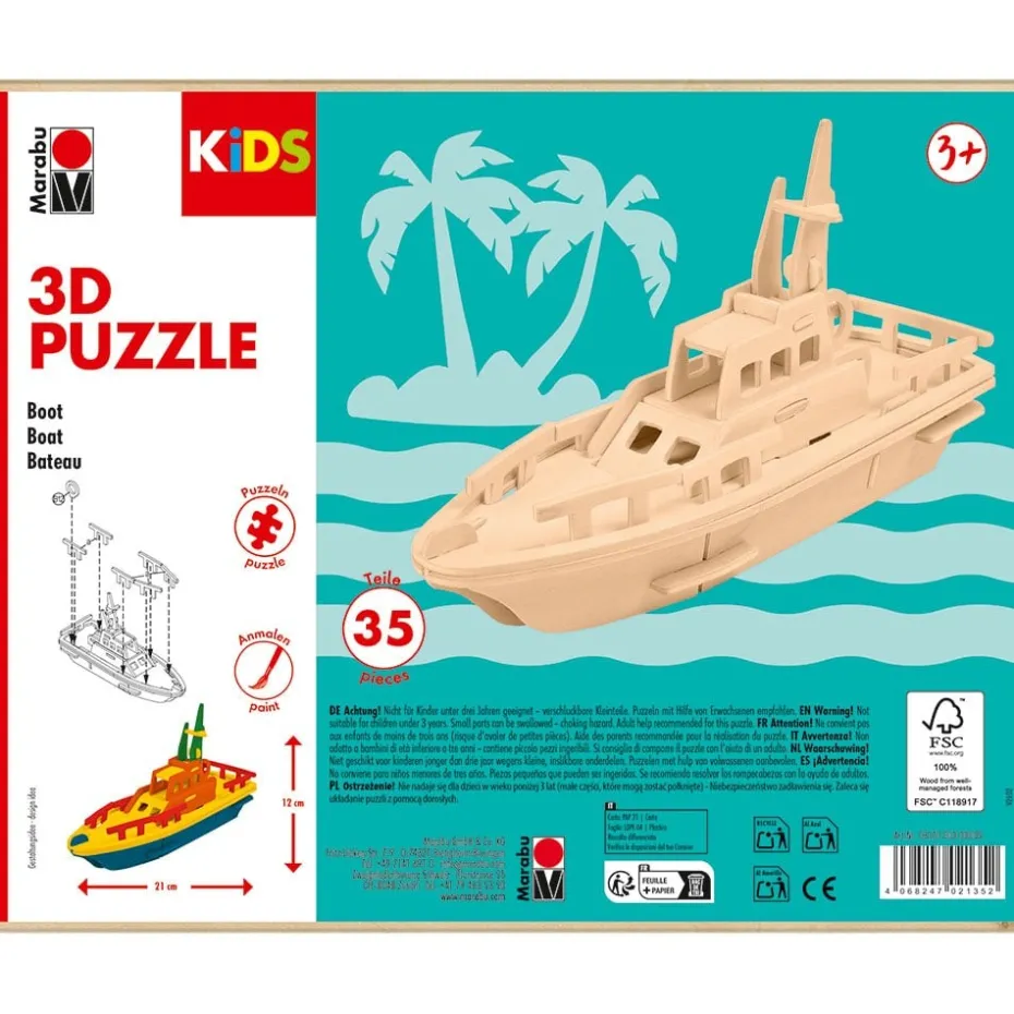 Marabu KiDS 3D Puzzle – Boat