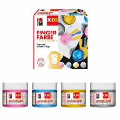 Marabu KIDS Finger Paint Set – 4x100ml Starlight