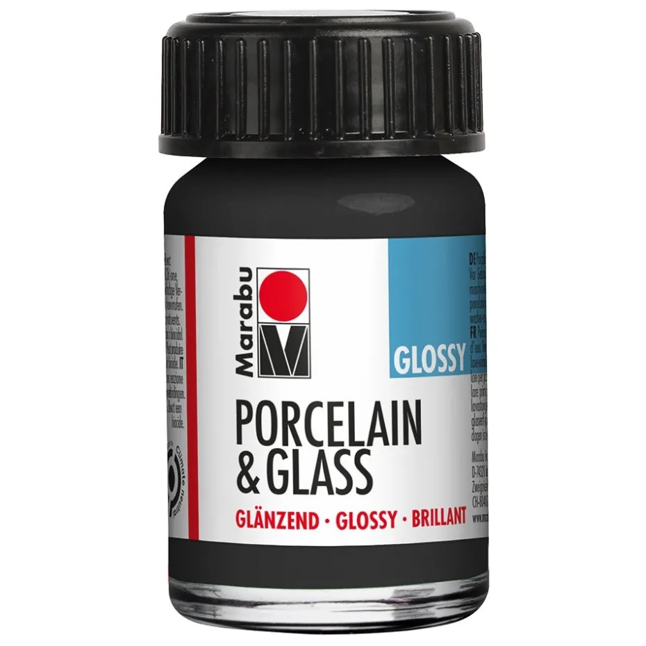 Marabu Porcelain & Glass Blank 15ml – 073 Sort