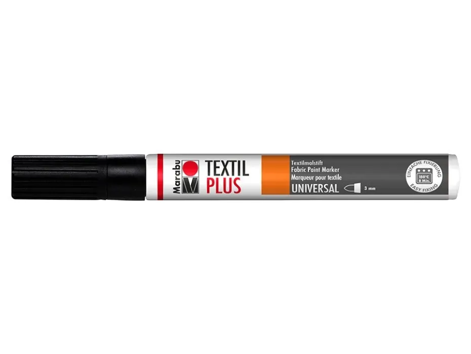 Marabu Textil Plus Tekstiltusj – 073 Sort