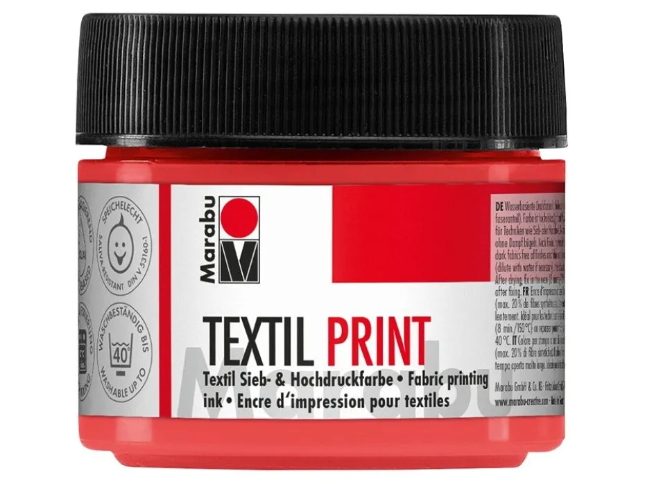 Marabu Textil Print 100ml – 913 Pyrrole red