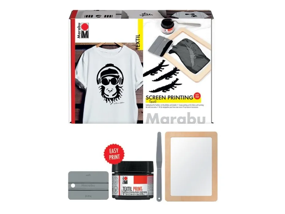 Marabu Textil Print Screen Set