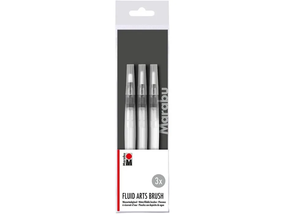 Marabu Water-fillable Brush Sett – 3ass.