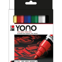 Marabu YONO Marker Sett 6stk – 1,5-3mm