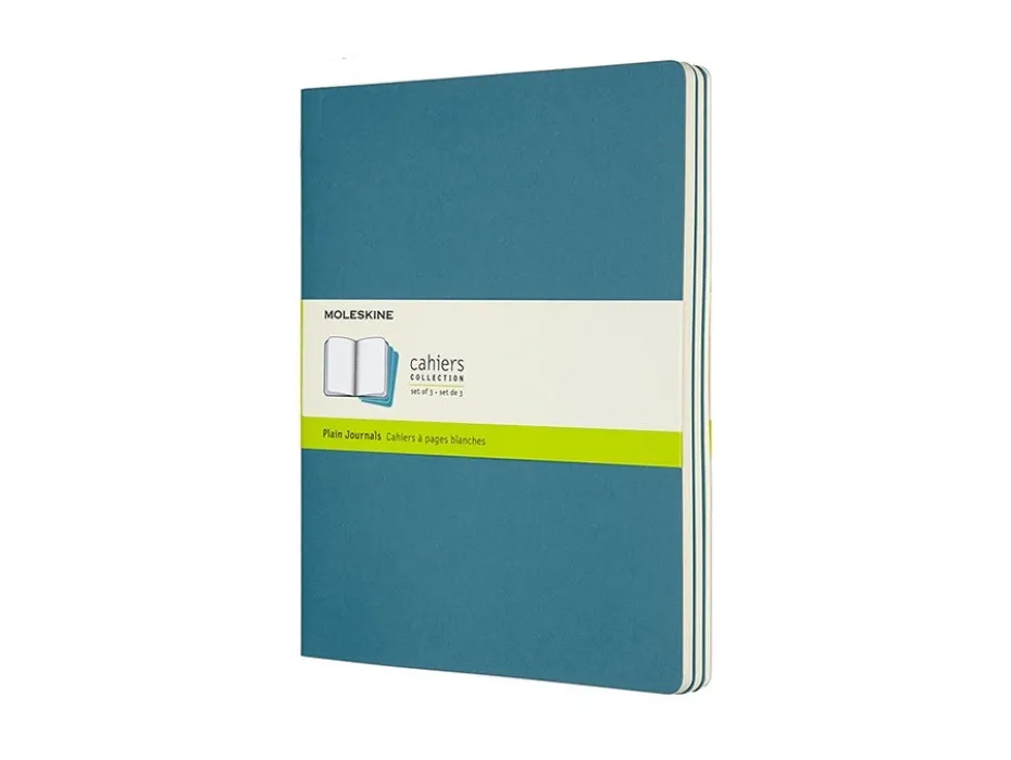 Moleskine Cahier Journal 3pk XL – Blank Brisk Blue