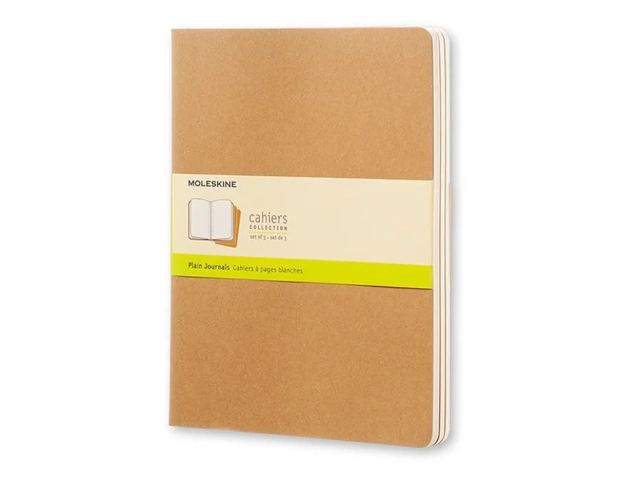 Moleskine Cahier Journal 3pk XL – Blank Kraft Brown