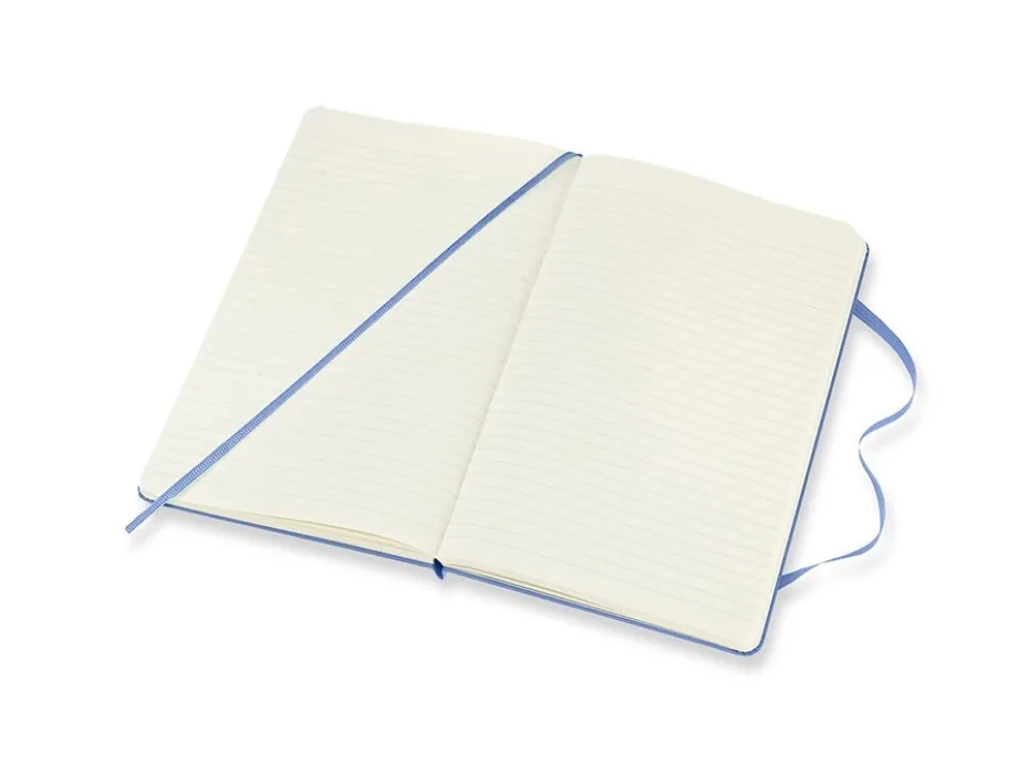 Moleskine Classic Notebook Hard L – Linjert Hydrangea Blue