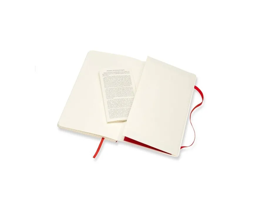 Moleskine Classic Notebook Soft L – Ruter Scarlet Red