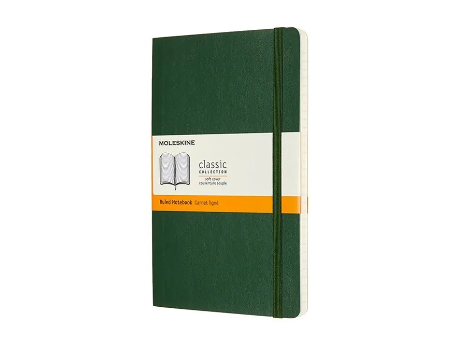 Moleskine Classic Notebook Soft L – Linjert Myrtle Green