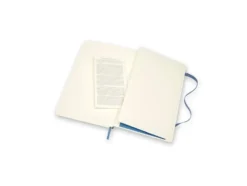Moleskine Notebook Leather Soft L – Linjert Blue