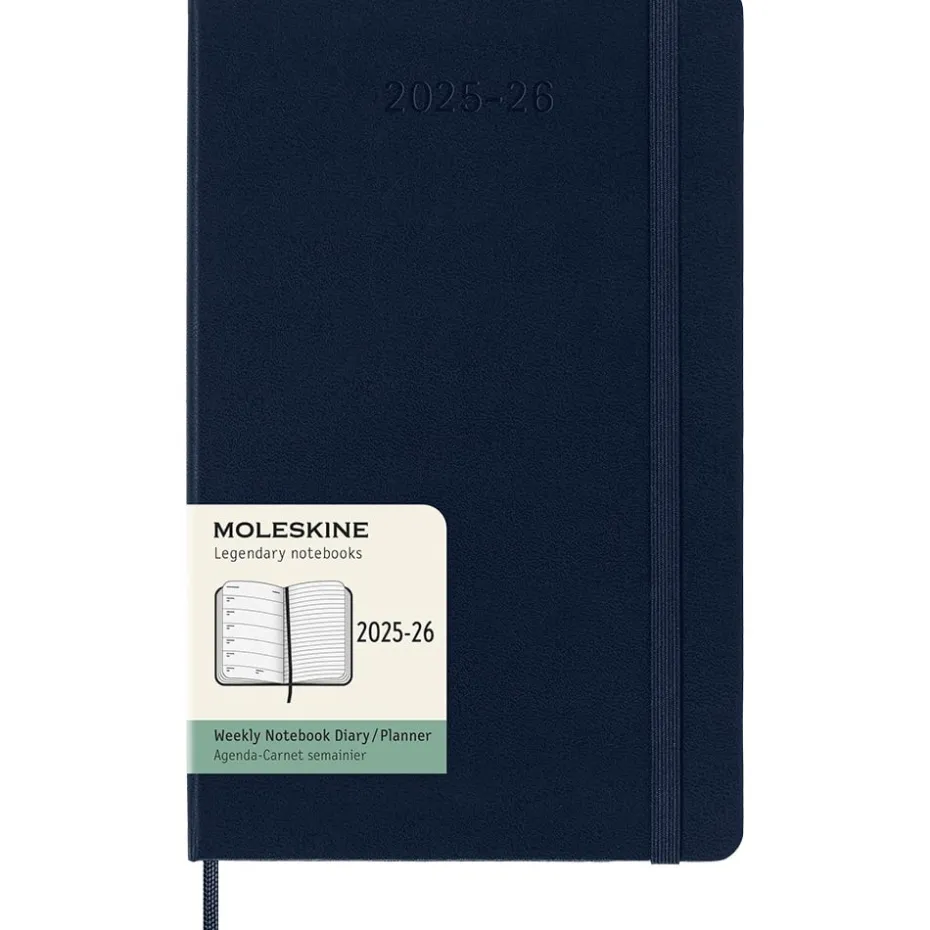 Moleskine Planner 2025/26 18m Hard L Uke Notat – Sap.Blue