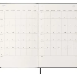 Moleskine Planner 2026 12m Hard L Uke Vert – Black