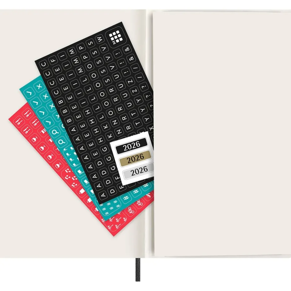 Moleskine Planner 2026 12m Soft L Måned Notat – Black