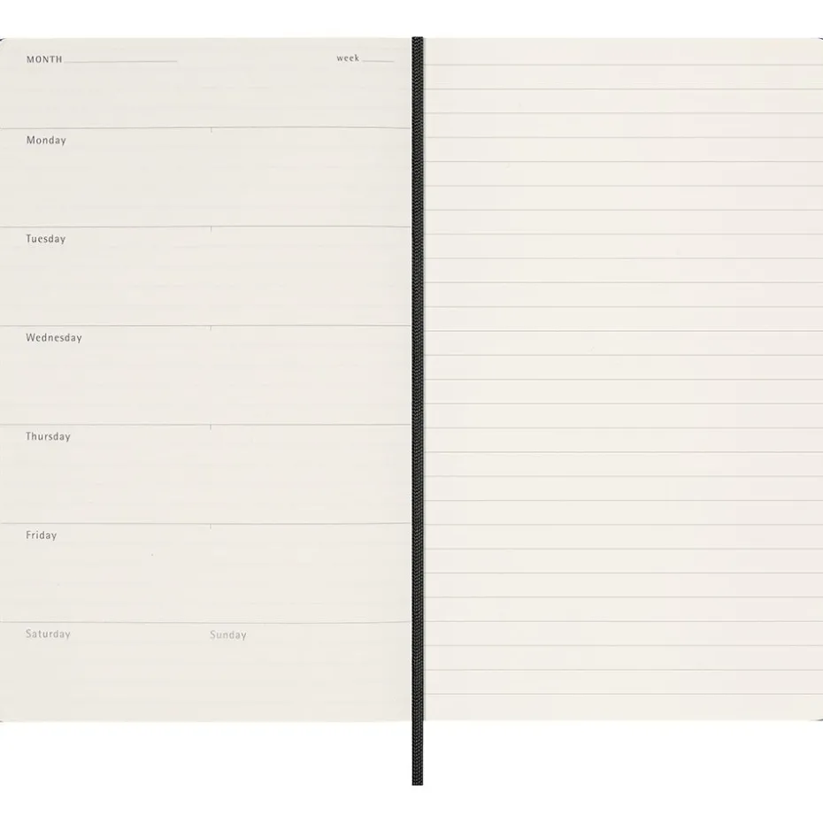 Moleskine Planner Undated Hard L Uke Notat Blue