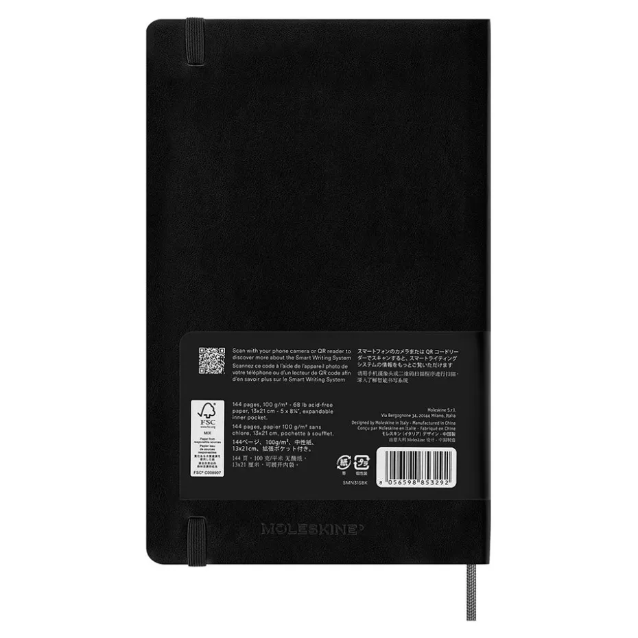 Moleskine Smart Notebook Soft Linjert L – Black