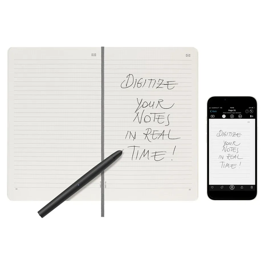Moleskine Smart Notebook Soft Linjert L – Black