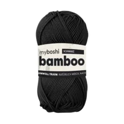 Myboshi Bamboo Bambusgarn 50g 125m – 296 Black