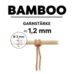 Myboshi Bamboo Bambusgarn 50g 125m – 296 Black