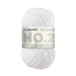 Myboshi Bomullsgarn No.2 50g – 2910 White